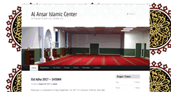 Desktop Screenshot of alansarislamiccenter.com