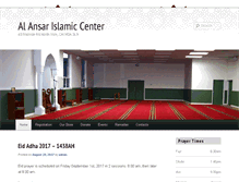 Tablet Screenshot of alansarislamiccenter.com